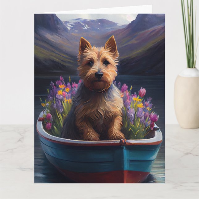 Australian Terrier on Paddle: A Scenia Äventyr Kort (Framsida)