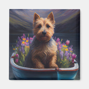Australian Terrier on Paddle: A Scenia Äventyr Magnet