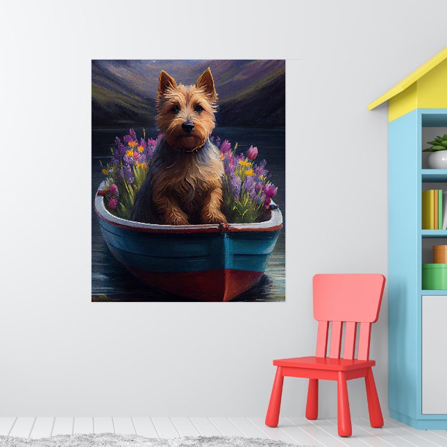 Australian Terrier on Paddle: A Scenia Äventyr Poster (Barnkammare 1)