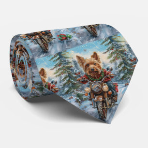 Australian Terrier Riding Motorcycle jul Slips