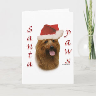 Australian Terrier Santa Tassar Helgkort
