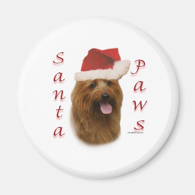 Australian Terrier Santa Tassar Magnet (Framsidan)