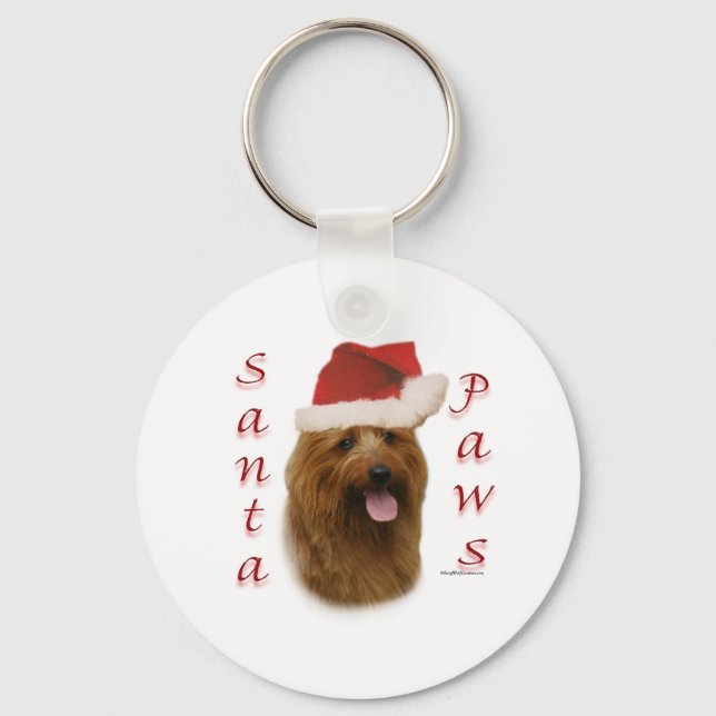 Australian Terrier Santa Tassar Nyckelring (Framsida)