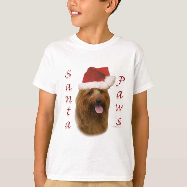Australian Terrier Santa Tassar T-shirt (Framsida)