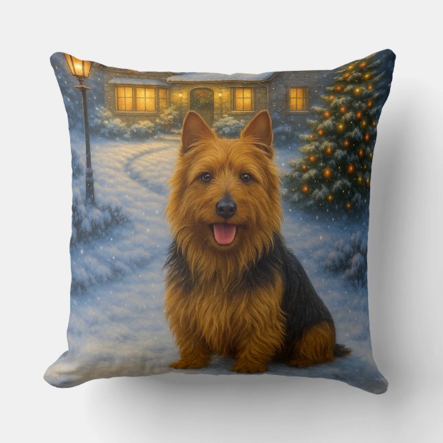 Australian Terrier Semester  Kudde (Framsida)