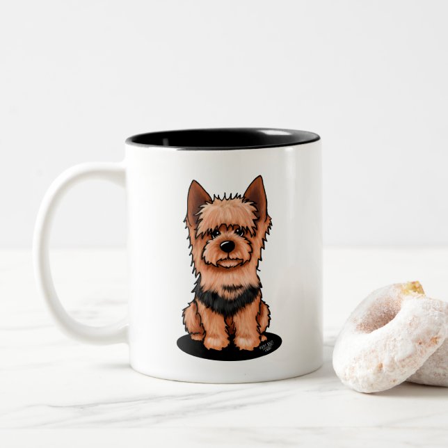 Australian Terrier Två-Tonad Mugg (Med munk)