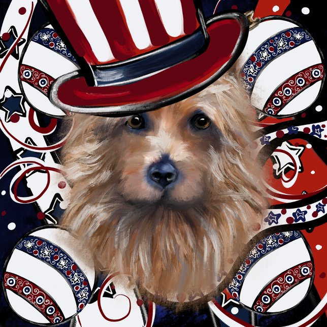 AUSTRALIAN TERRIER UNDERLÄGG PAPPER KVADRAT (Skapare uppladdad)