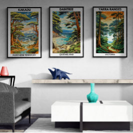Australian Travel Poster, Daintree, QLD Poster
