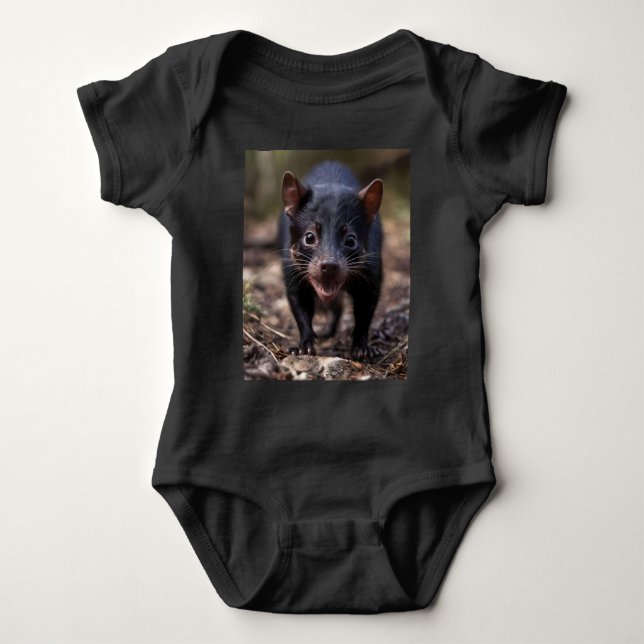 Australian Vild Young Tasmanian Djävulen T Shirt (Framsida)