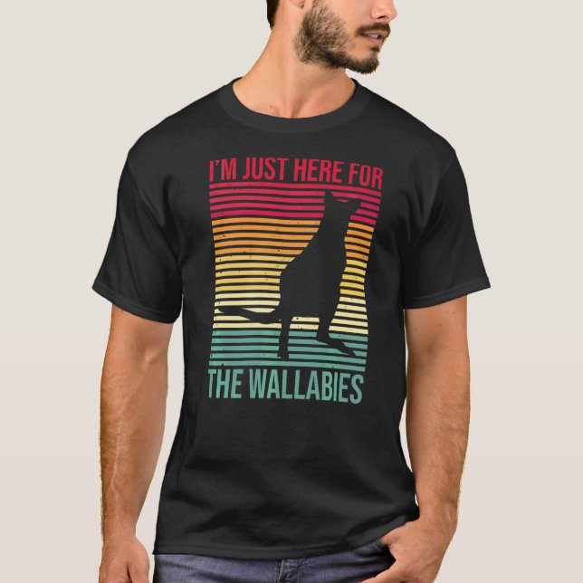 Australian Wallaby för en Wallaby Kangaroo-expert T Shirt (Framsida)