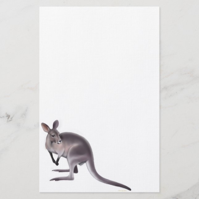 Australian Wallaby Stationery Brevpapper (Framsida)