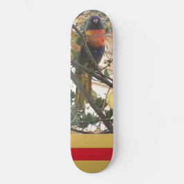 Australian Wattle Rainbow Lorikeet Cockatoo Bird Mini Skateboard Bräda 18,5 Cm
