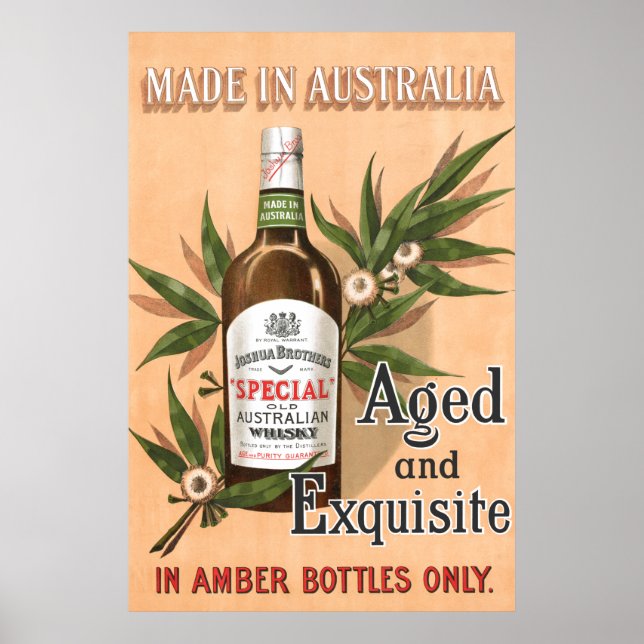 Australian Whisky Vintage Reklam Poster (Framsidan)