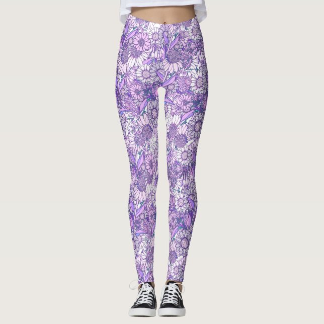 Australian WildblomGarden Leggings (Framsida)