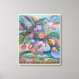 Australian Wildblomma still Life Canvastryck