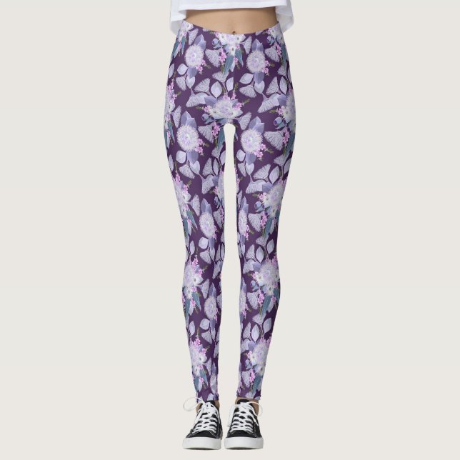 Australian Wildblommor Leggings (Framsida)