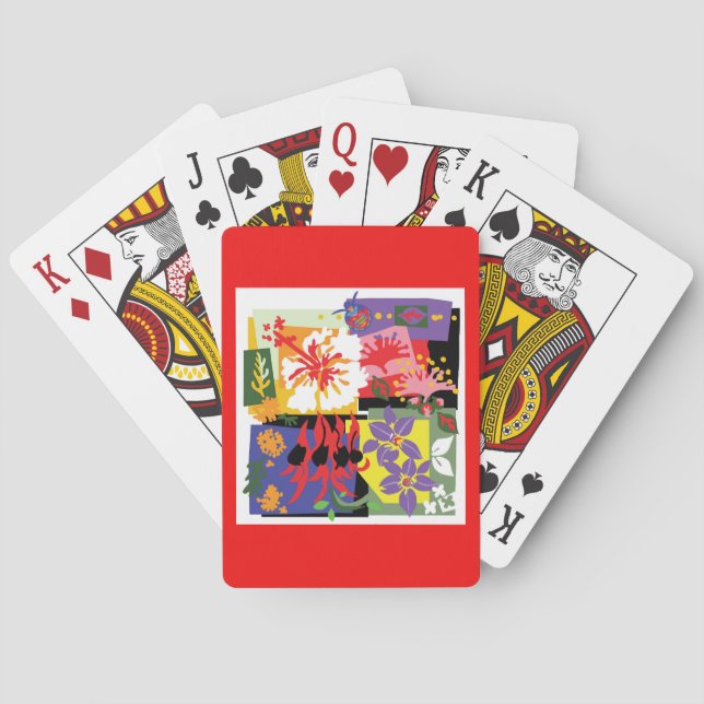 Australian WILDFLOWERS - Blommigt Firande Spel Kort (Baksidan)