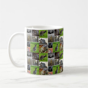 Australian Wildlife Bild Collage Kaffemugg