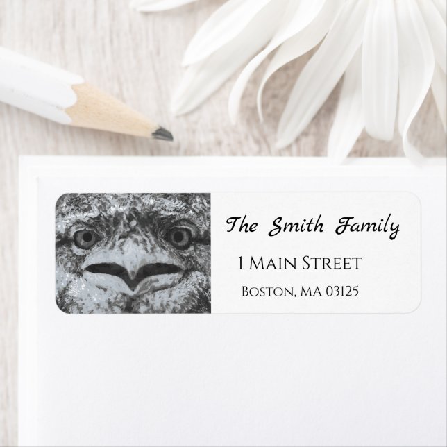 Australian Wildlife, Nature's Curmudgeon, Animal Returadress Etikett (Insitu)