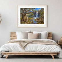 Australian Wildlife Waterfall 20x16 Poster