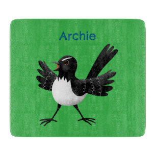 Australian Willie Wagtail tecknad personlig