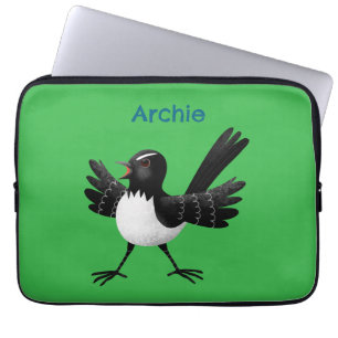 Australian Willie Wagtail tecknad personlig Laptop Fodral