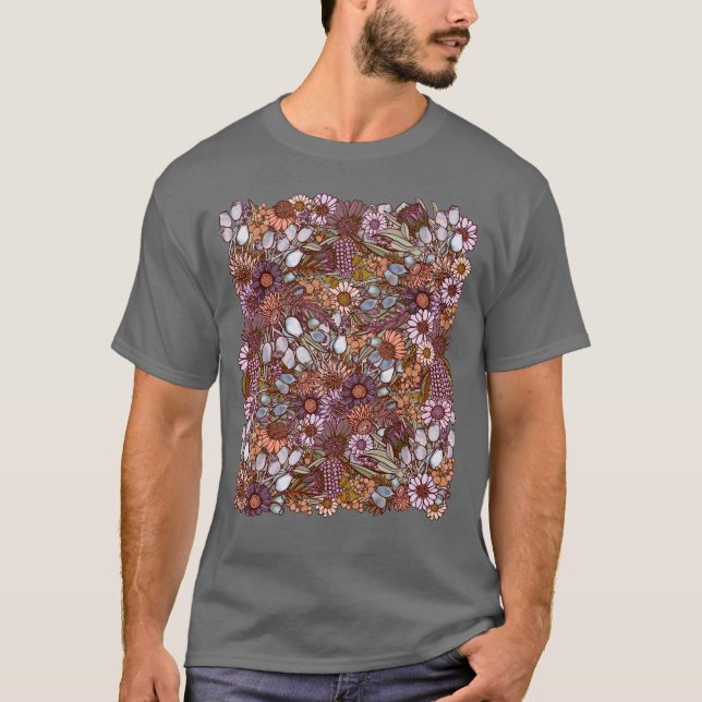 Australian Winter WildblomGarden T-Shirt (Framsida)