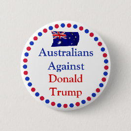 Australianer mot Donald Trump Button Knapp