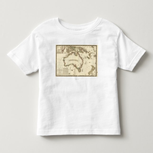 AustraliaPanoramic MapAustralia 2 Tee (Framsida)