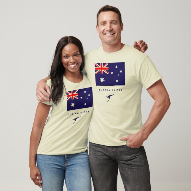 Australidagskjorta, Flagga Tshirt Tröja (Unisex)