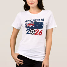 Australien 2026 Fotbollsfan Design Flaggfärger