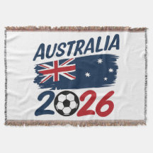 Australien 2026 Fotbollsfanans Design Flaggfärger