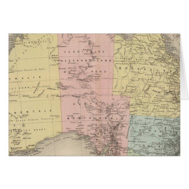 Australien 3 hälsningskort (Framsidan Horizontal)