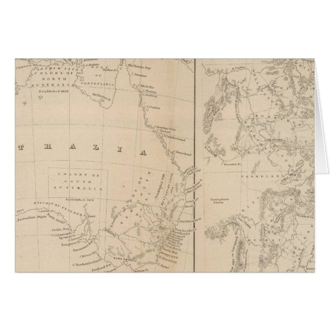 Australien 4 hälsningskort (Framsidan Horizontal)