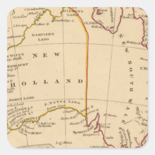 Australien 7 fyrkantigt klistermärke
