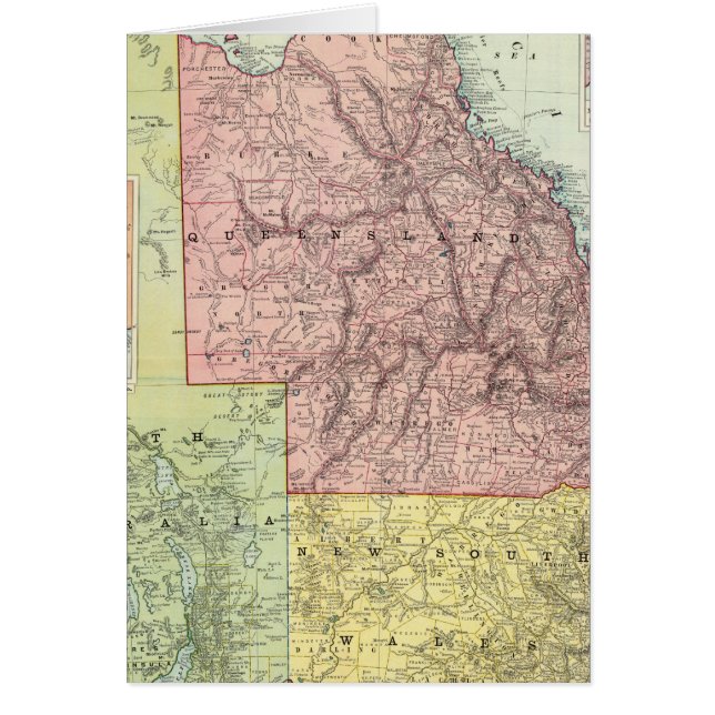 Australien 8 hälsningskort (Framsidan)