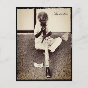 Australien, Aboriginal + Didgeridoo Vykort