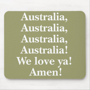 Australien älskar vi dig Mousepad Musmatta