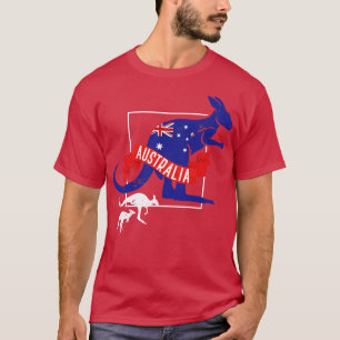 Australien Älskare Gift Animal Kangaroo T Shirt
