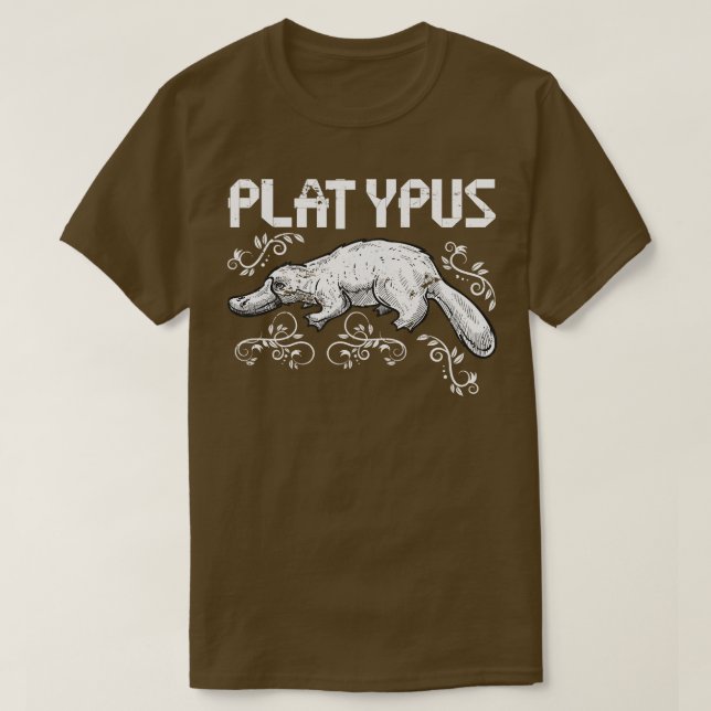 Australien Animal Aussie Zoo Keeper Platypus T Shirt (Design framsida)