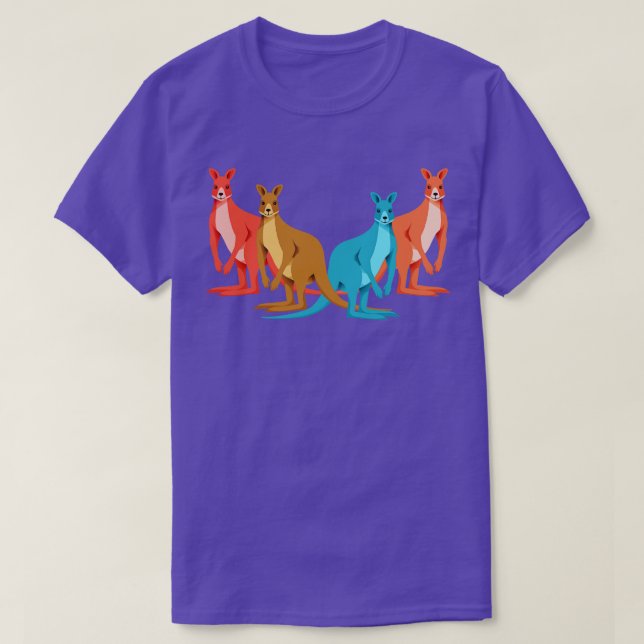Australien Animal Kangaroo T Shirt (Design framsida)