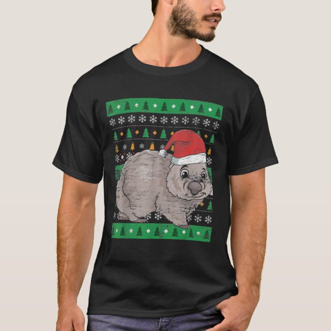 Australien (Animal Wombat Ugly jul Essential T T Shirt (Framsida)