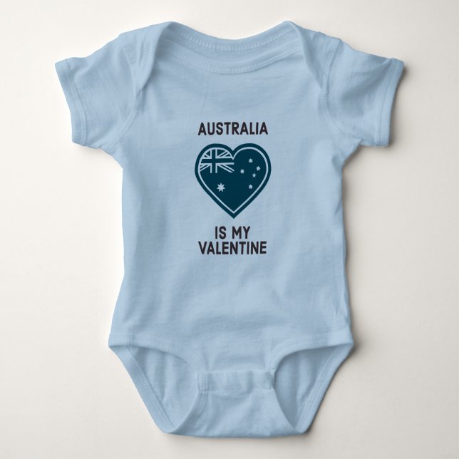 Australien är min Valentine T Shirt (Framsida)