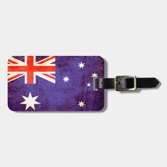 Australien Aussie flagga bagagetagg Bagagebricka (Horisontell Framsida)