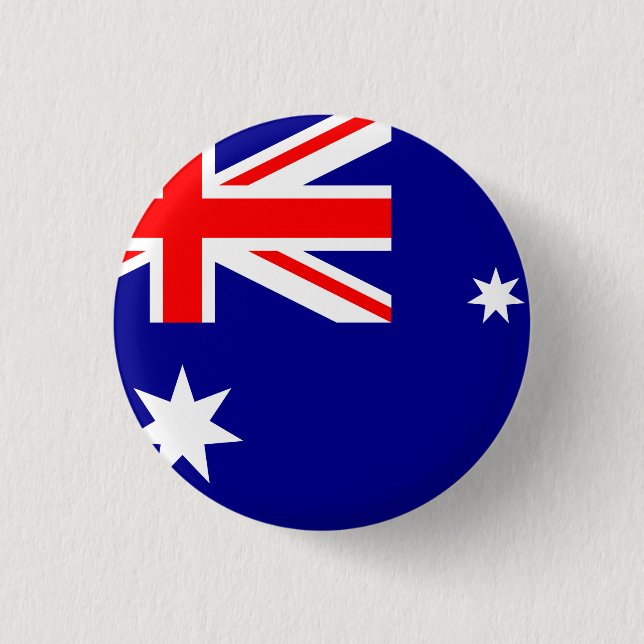 Australien (Australien) Flagga Knapp (Framsida)