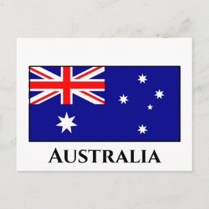 Australien (Australien) Flagga Vykort