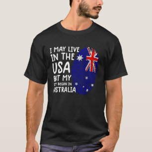 Australien Australiens flagga australiensiska kv T Shirt