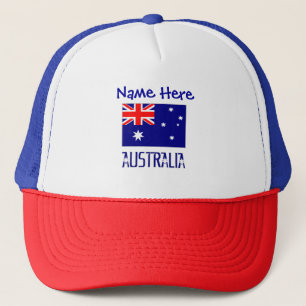 Australien Australiens flagga Blå Personlig Keps