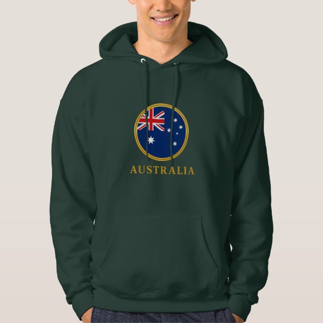 Australien - Australiens flagga Hoodie (Framsida)
