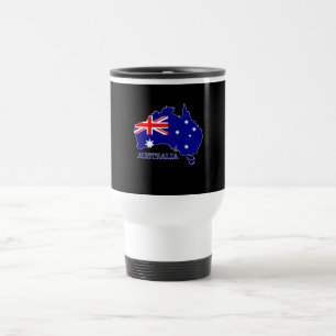 Australien Australienska Flagga Karta Resa Resemugg